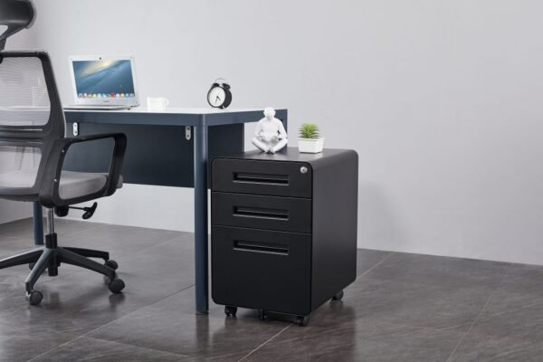 Rondo 3 Drawer Mobile Steel Pedestal