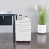 Rondo 3 Drawer Mobile Steel Pedestal