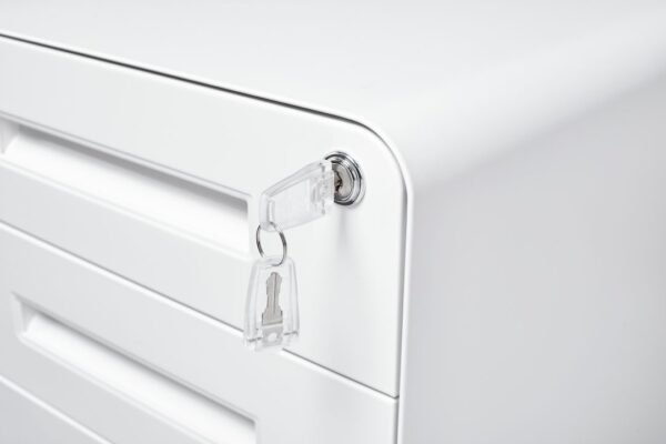 Rondo 3 Drawer Mobile Steel Pedestal
