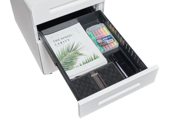 Rondo 3 Drawer Mobile Steel Pedestal