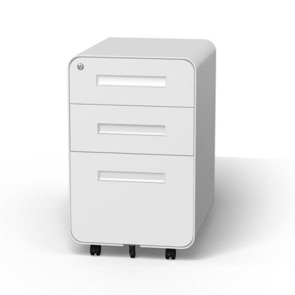 Rondo 3 Drawer Mobile Steel Pedestal