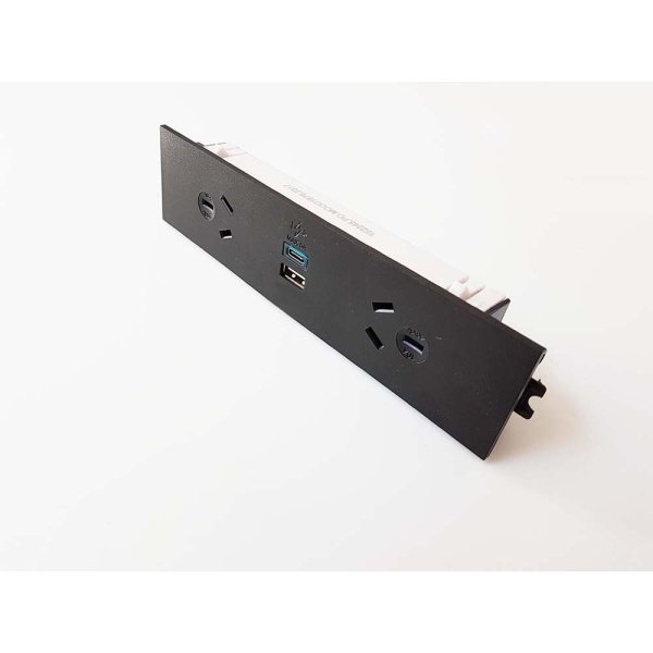 CMS Electracom Under Desk Charging Module (2 Power, USB A + C)