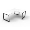 Deluxe Loop Leg Corner Workstation