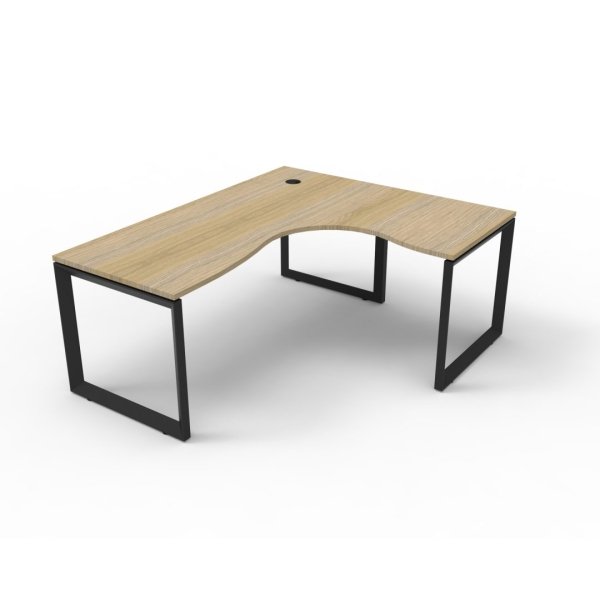 Deluxe Loop Leg Corner Workstation