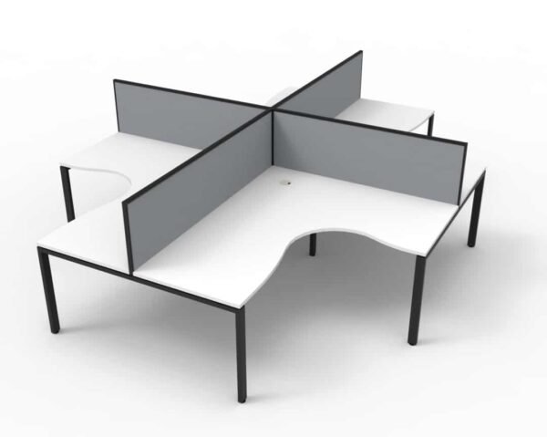 Deluxe Profile Leg Corner Workstation Desk