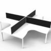 Deluxe Profile Leg Corner Workstation Desk