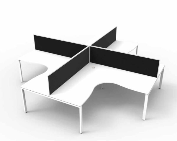 Deluxe Profile Leg Corner Workstation Desk