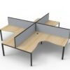 Deluxe Profile Leg Corner Workstation Desk