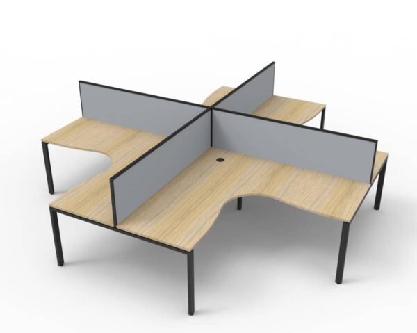 Deluxe Profile Leg Corner Workstation Desk