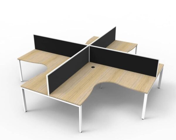 Deluxe Profile Leg Corner Workstation Desk