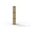 3 Door Melamine Locker - Natural Oak