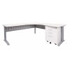 Essentials White Corner Workstation Desk