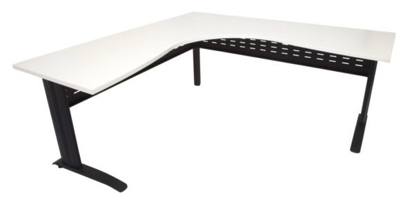 Essentials White Corner Workstation Desk