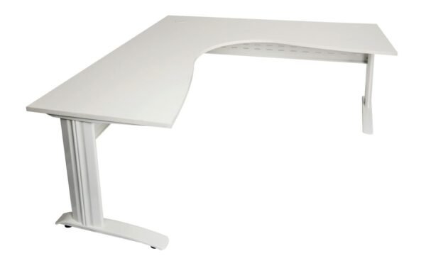 Essentials White Corner Workstation Desk