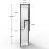 Step Door Melamine Storage Locker