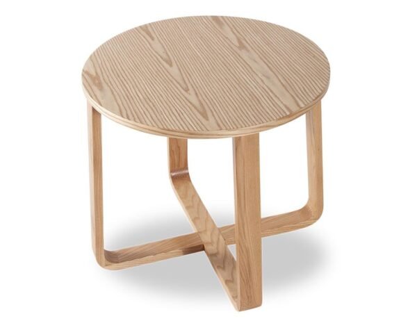 Eddy Wooden Round Side Table