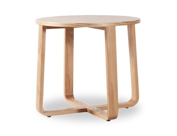 Eddy Wooden Round Side Table