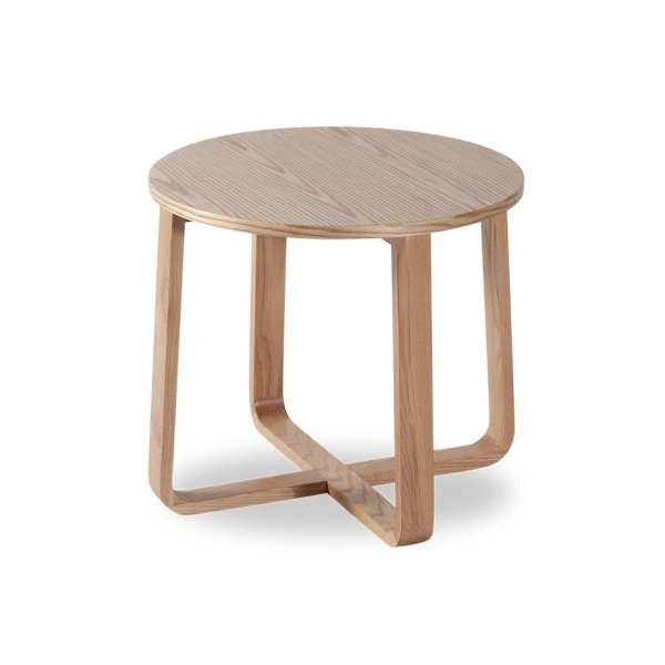 Eddy Wooden Round Side Table