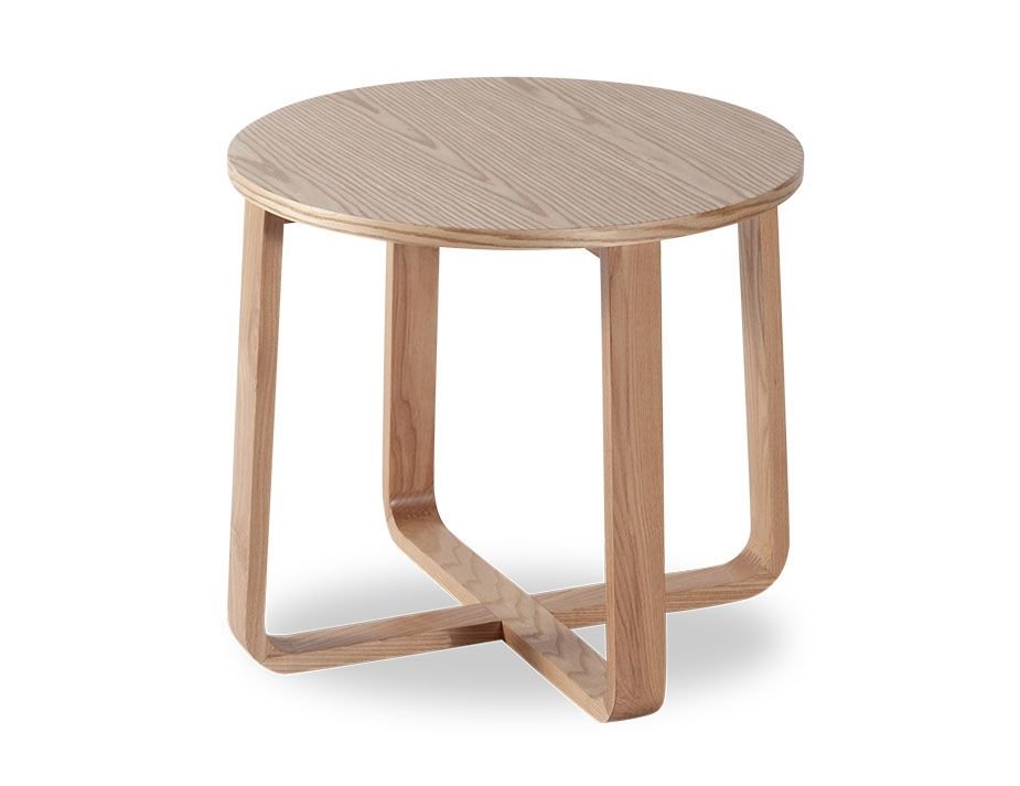 Eddy Wooden Round Side Table
