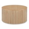 Ridge Wooden Round Coffee Table