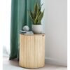 Ridge Wooden Round Side Table