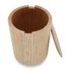 Ridge Wooden Round Side Table