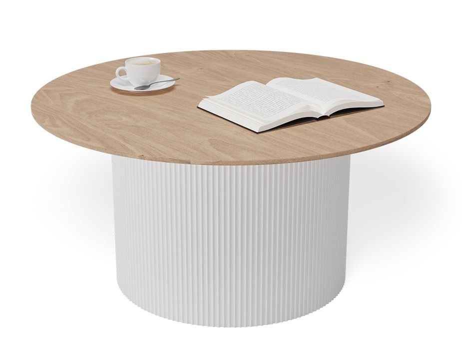 Mimi Wooden Round Coffee Table